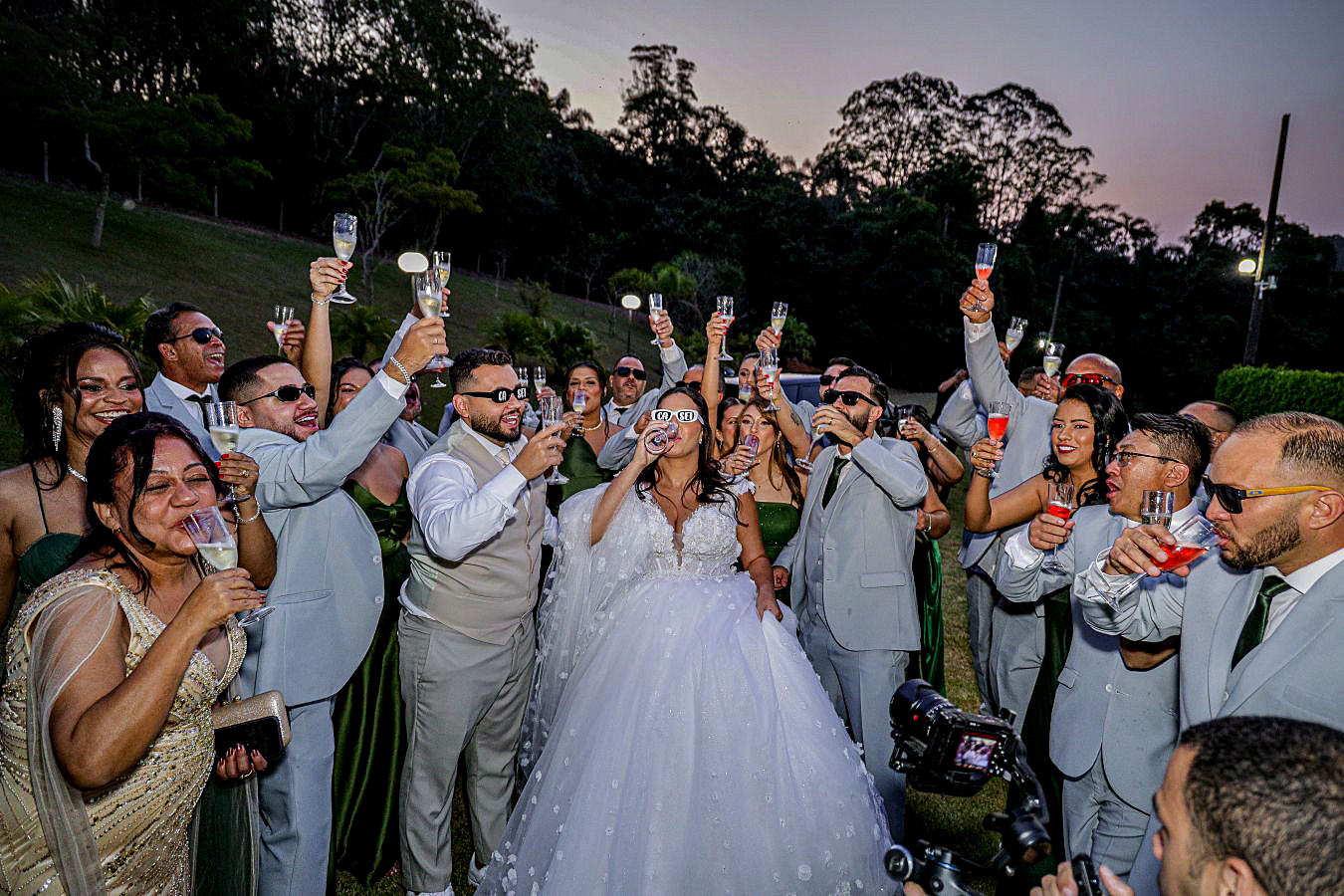 Noiva durante casamento